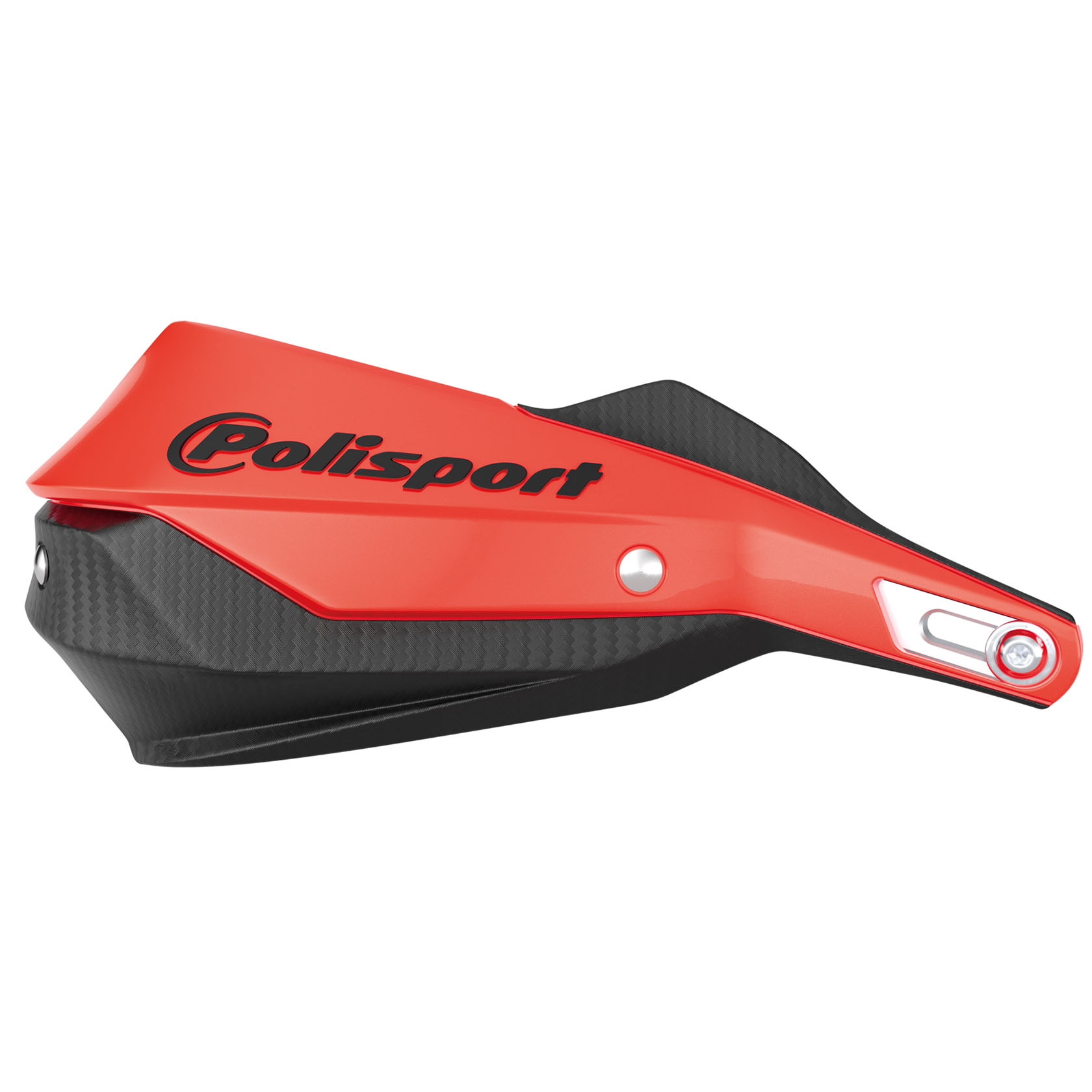 Polisport Trail Blazer FWA metal bar handguard w/mounting kit - Red/Black